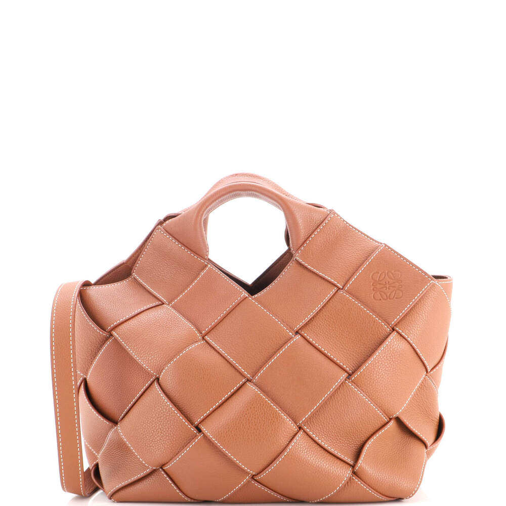 Loewe Small Woven Basket Bag Leather